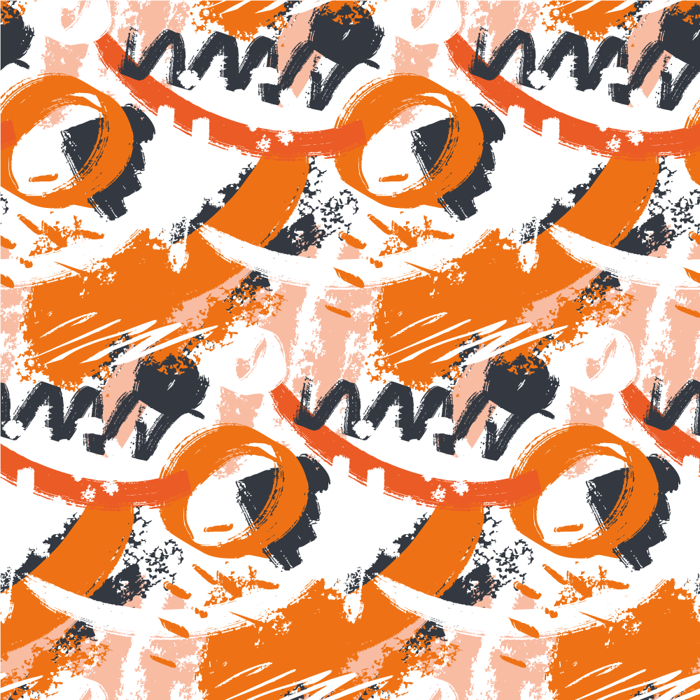 Abstrakte former eksploderer moderne vinyl tæppe - TenStickers