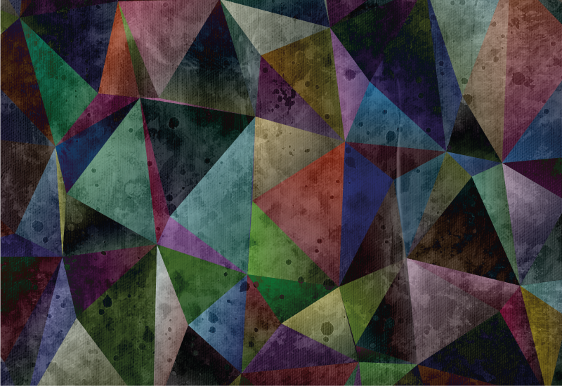 Picasso stil farve dybde mønster moderne tæppe - TenStickers