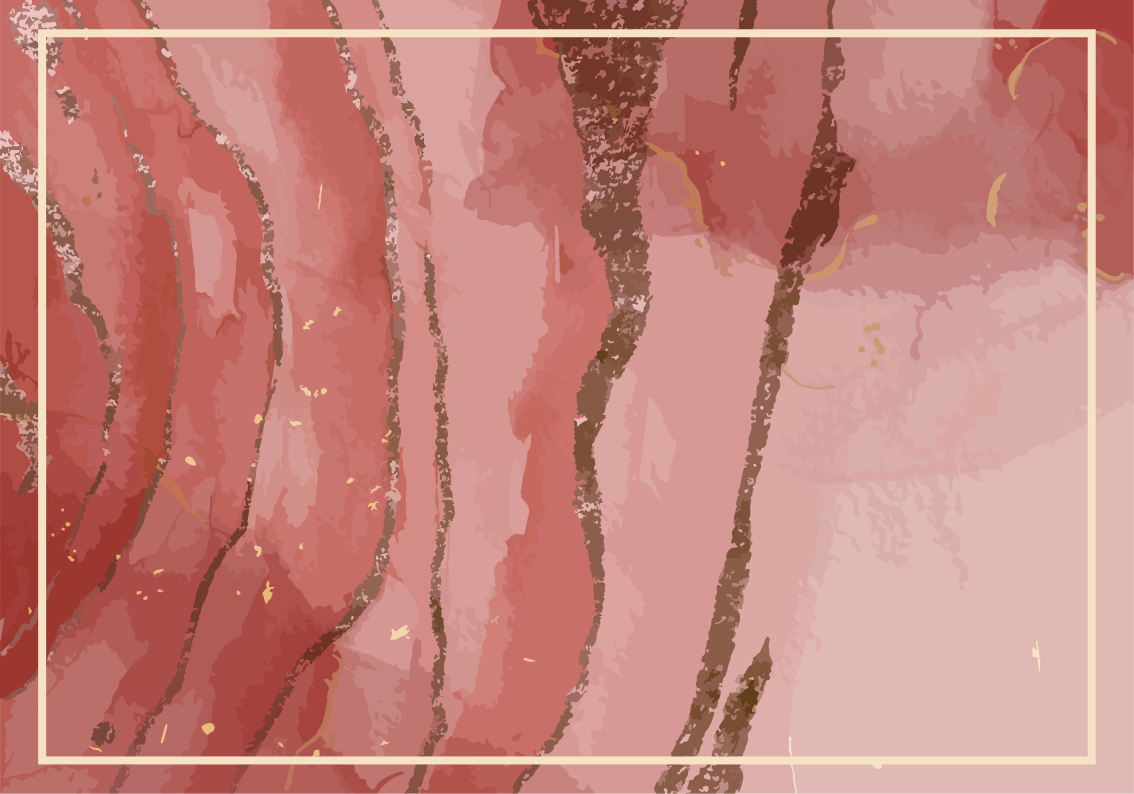 Glitrende pink akvarel soveværelsestæppe - TenStickers