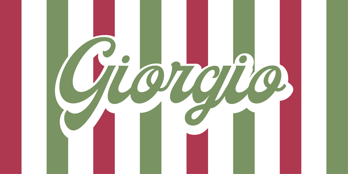 Italiensk flag vinyl tæppe med navn - TenStickers