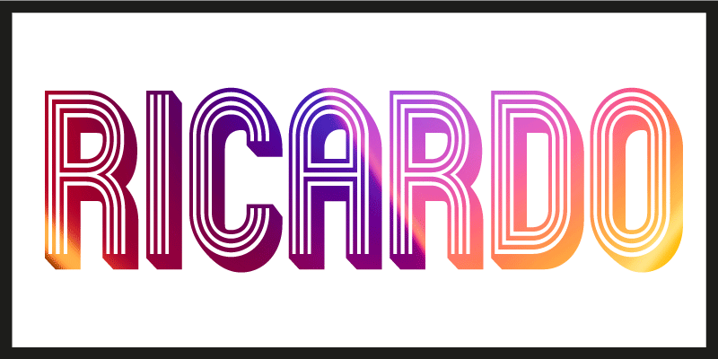 Brugerdefineret navn neon vinyl tæppe til teenagere - TenStickers