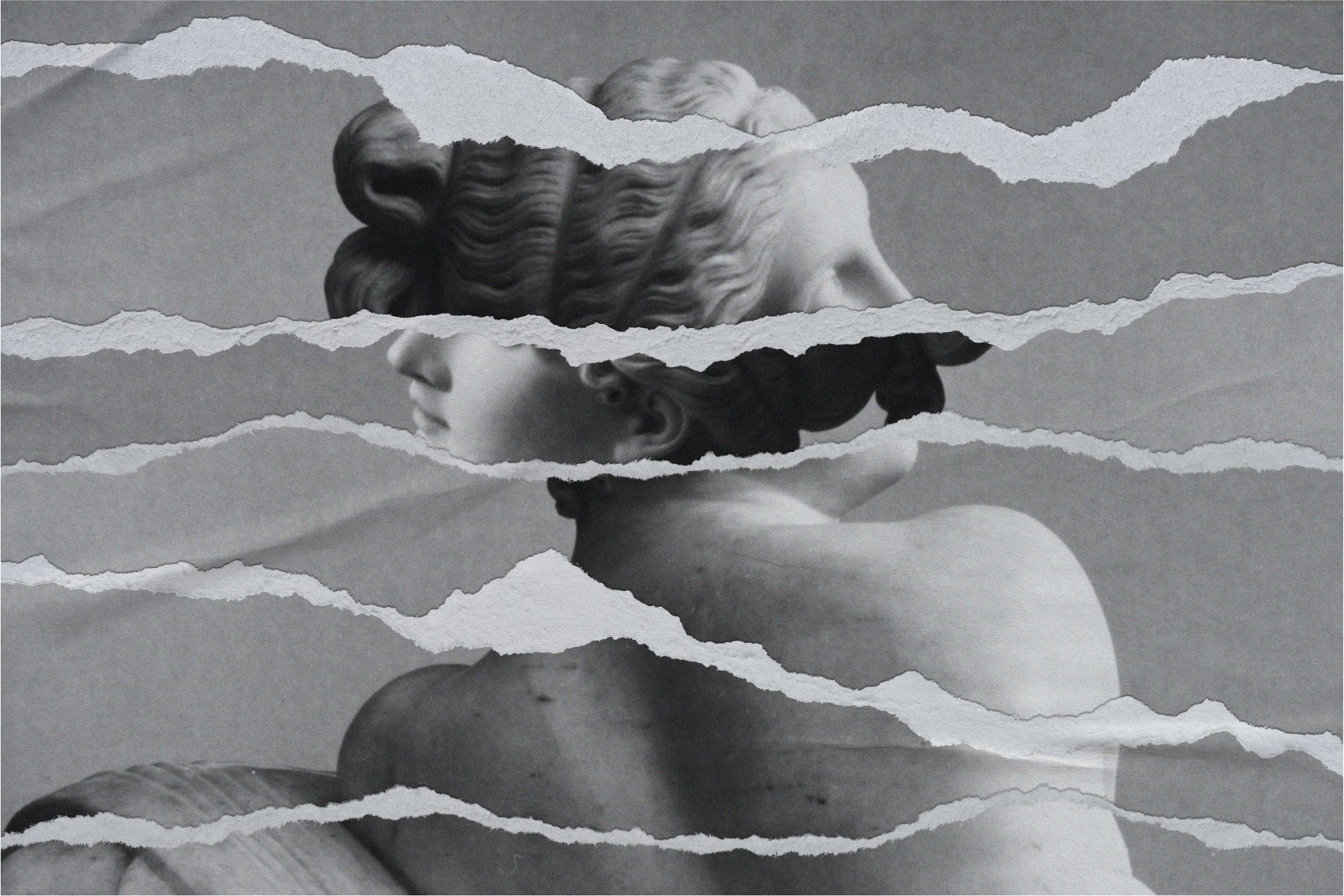 Effekt af revet papir tekstur vinyl tæppe - TenStickers