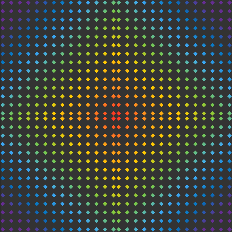 Regnbue diamant design vinyl tæppe til teenagere - TenStickers