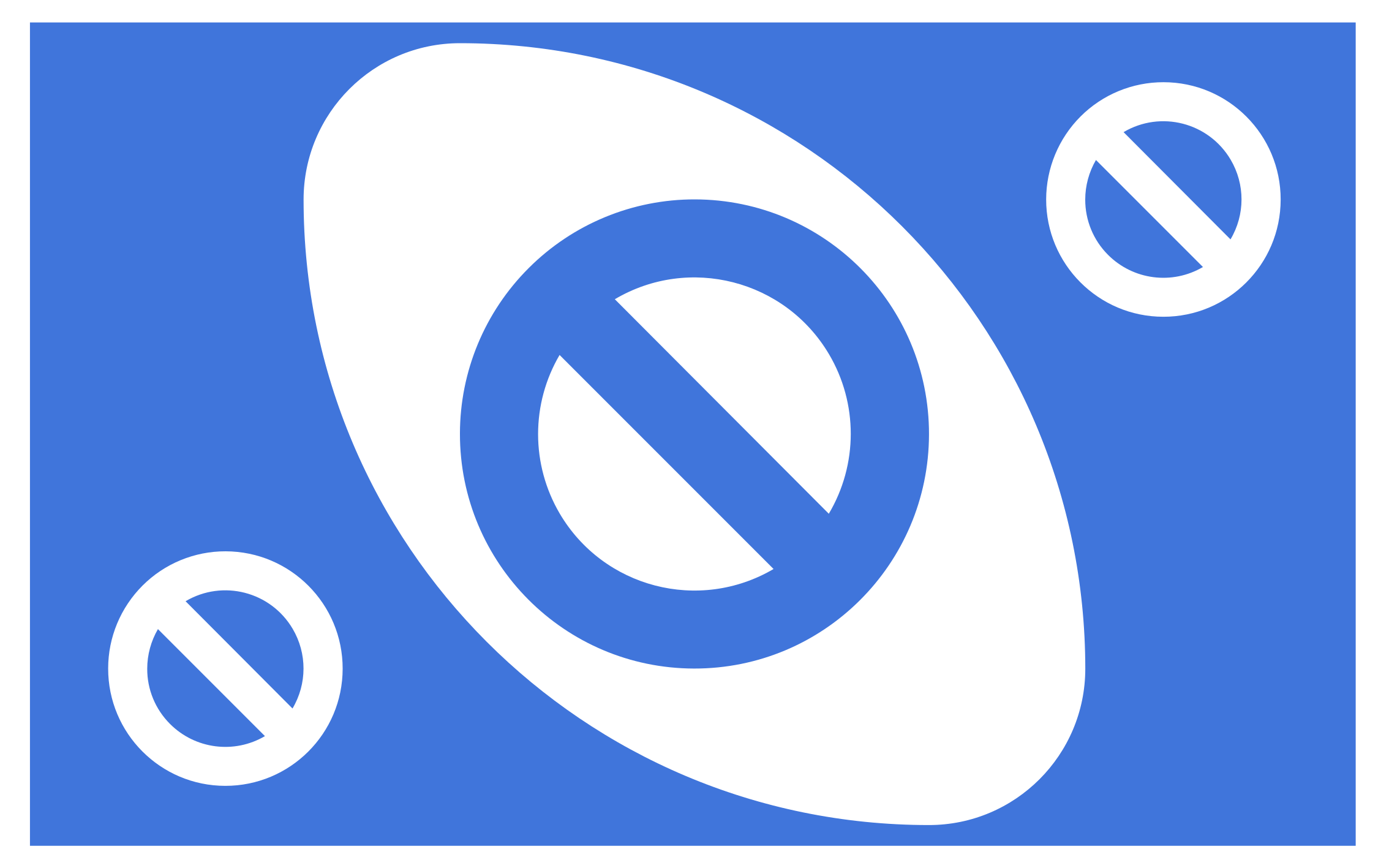 Blå cirkel grafik vinyl tæppe - TenStickers