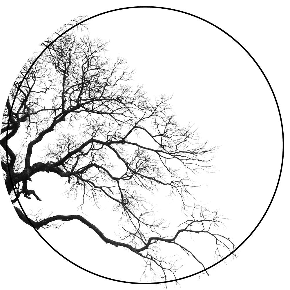 Gren silhuet kunst natur vinyl tæppe - TenStickers