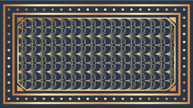 Elegante bølgemønstre geometriske vinyl tæppe - TenStickers