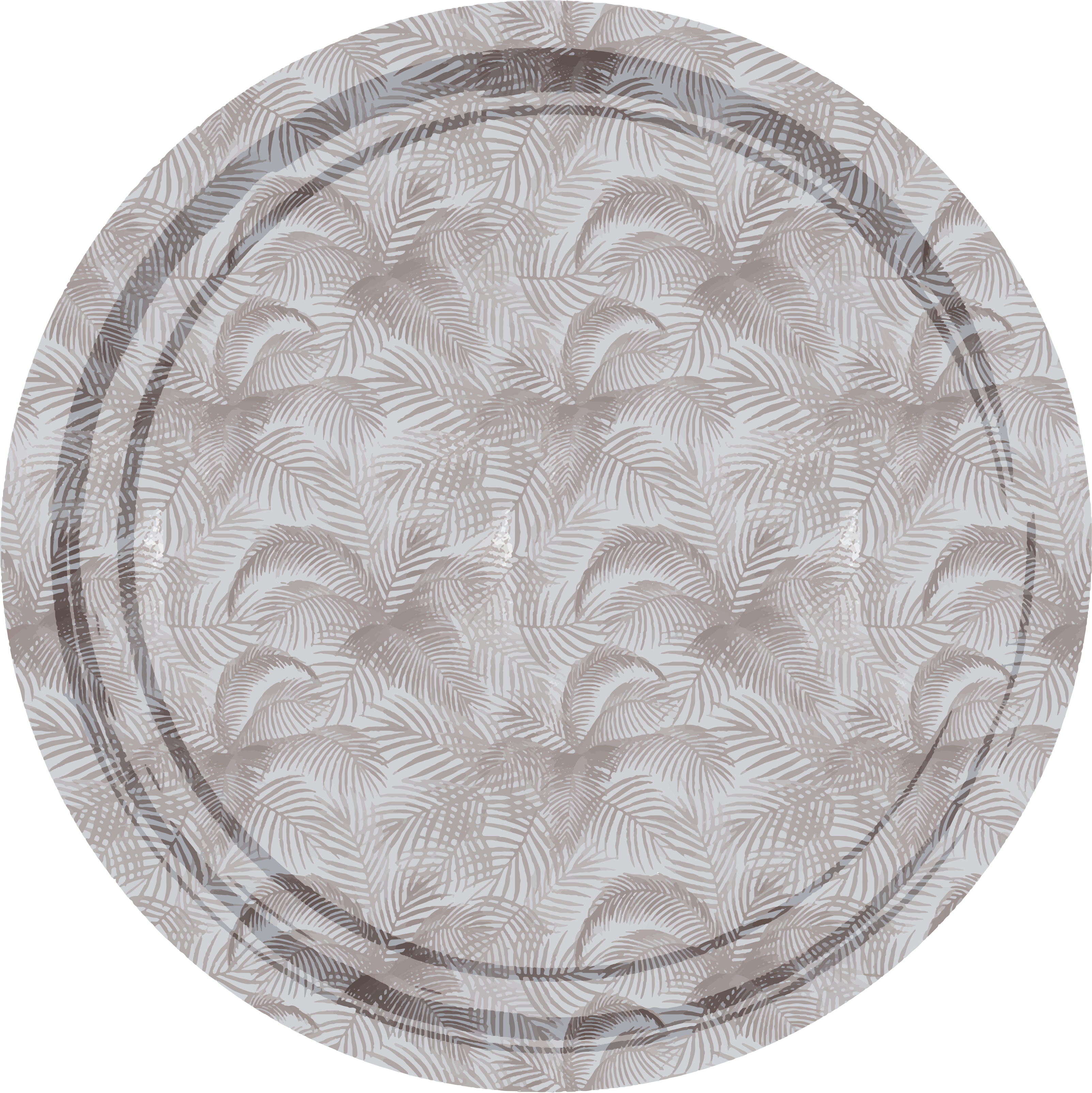 Botanisk overlejring Blomster og planter vinyltæppe - TenStickers