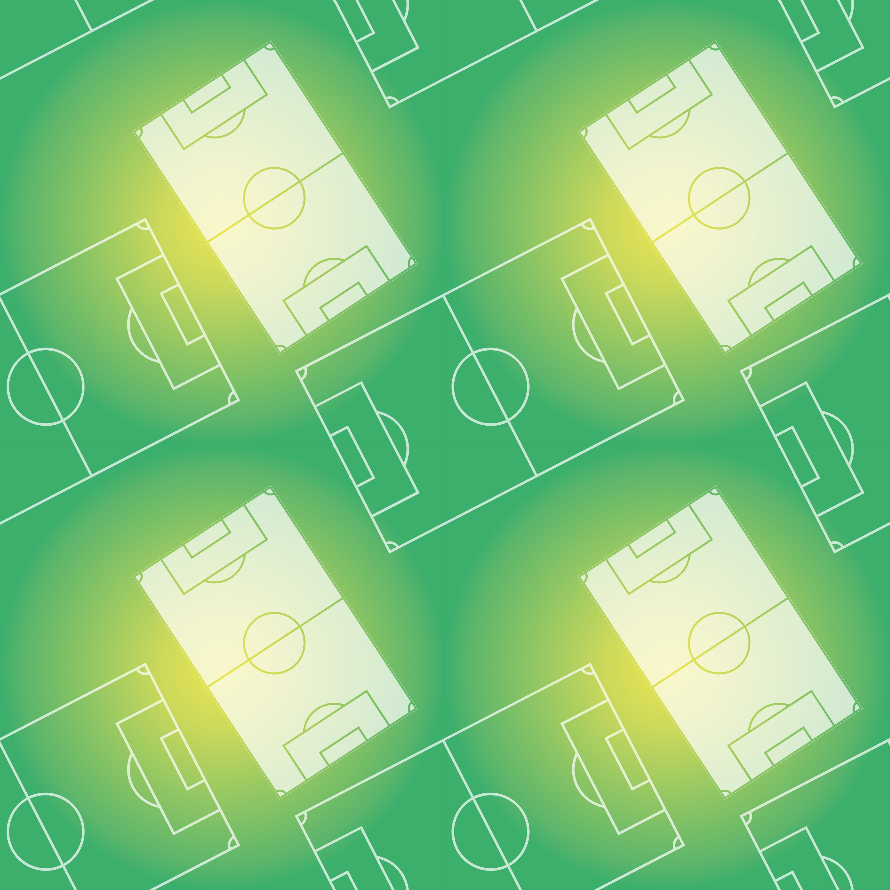 Fodboldbanemønster vinyl tæppe med spil - TenStickers