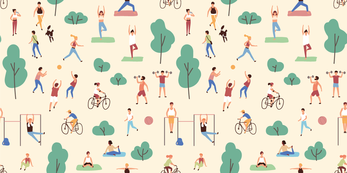 Folk laver forskellige sports soveværelsestæpper - TenStickers