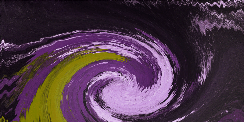 Spiralformede farvestrømme vinyl tæppe til teenagere - TenStickers