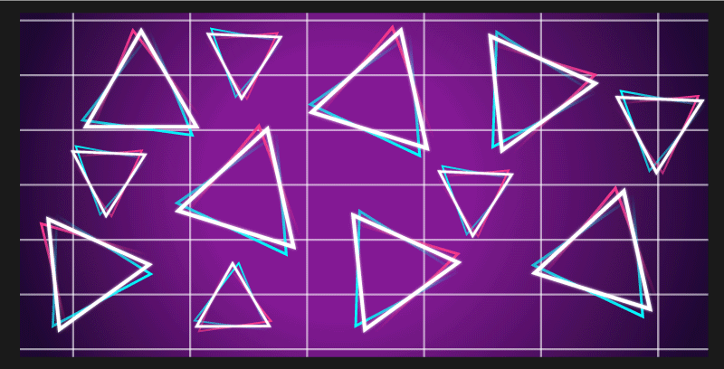 Levende trekantmønster geometriske vinyl tæppe - TenStickers