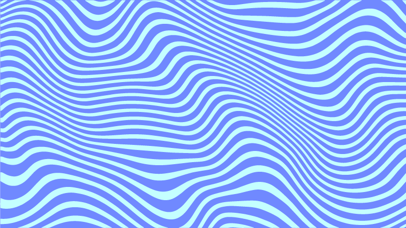 Strømmende blå bølger geometriske vinyl tæppe - TenStickers