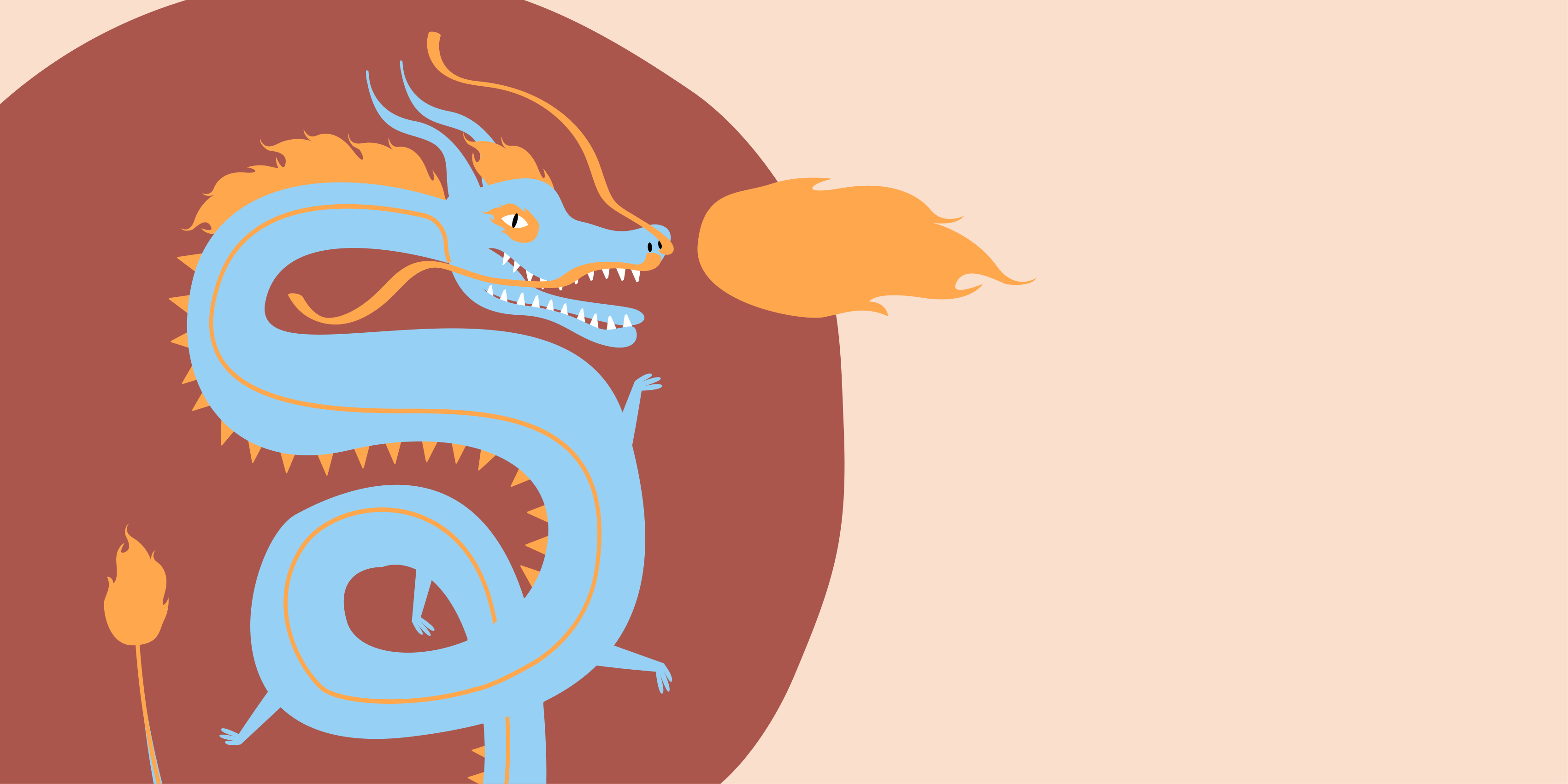 Drageånd etniske vinyltæppe - TenStickers