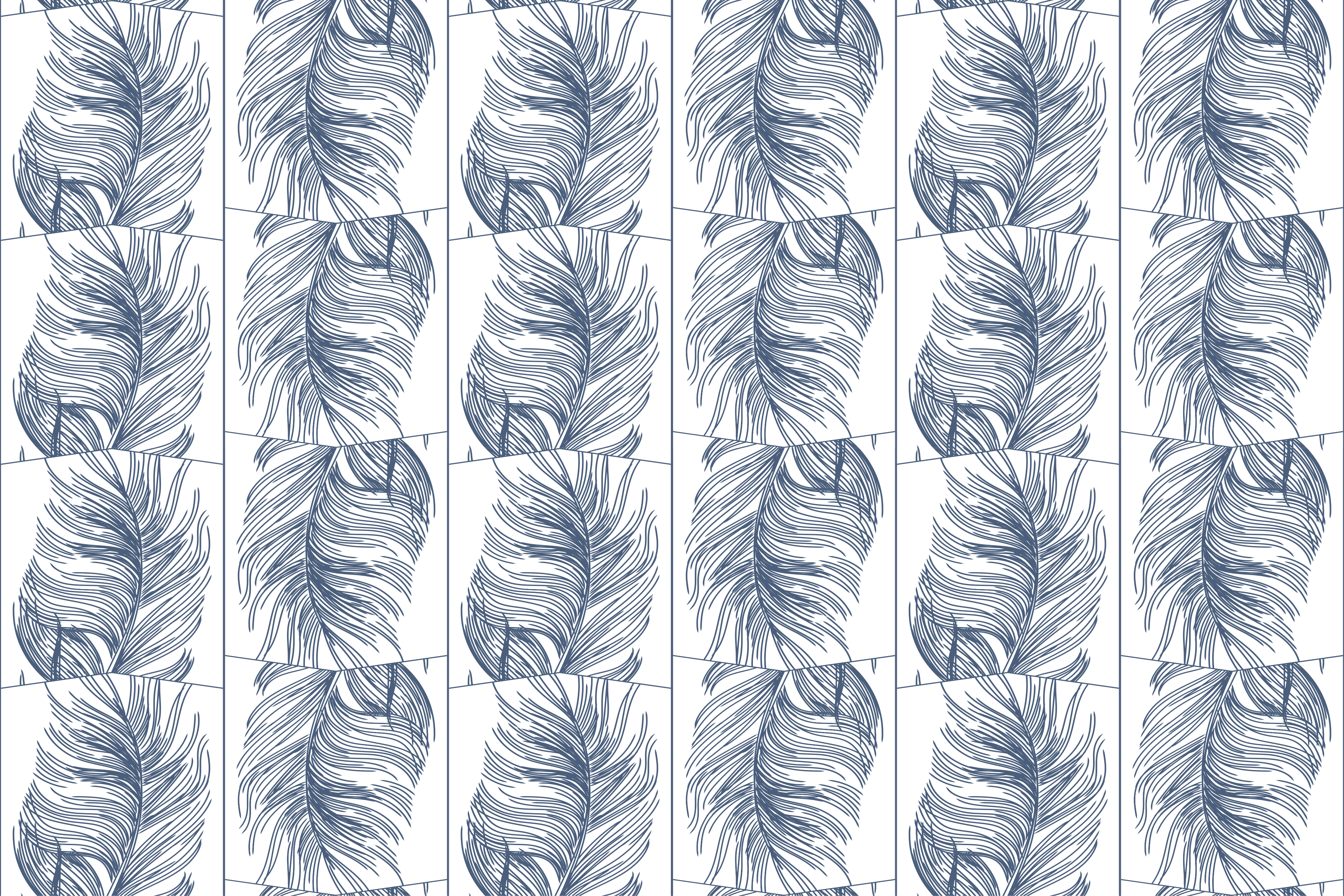 Yndefulde blade natur vinyl tæppe - TenStickers