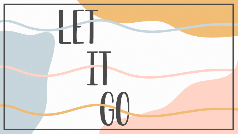 Lad det gå vinyl tæppe med sætninger - TenStickers