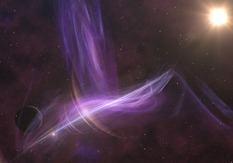 Galaktisk drømmelandskab vinyl tæppe - TenStickers