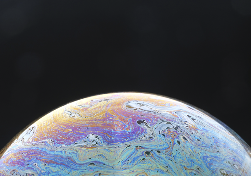 Kosmisk farvekugle vinyl tæppe til stuen - TenStickers