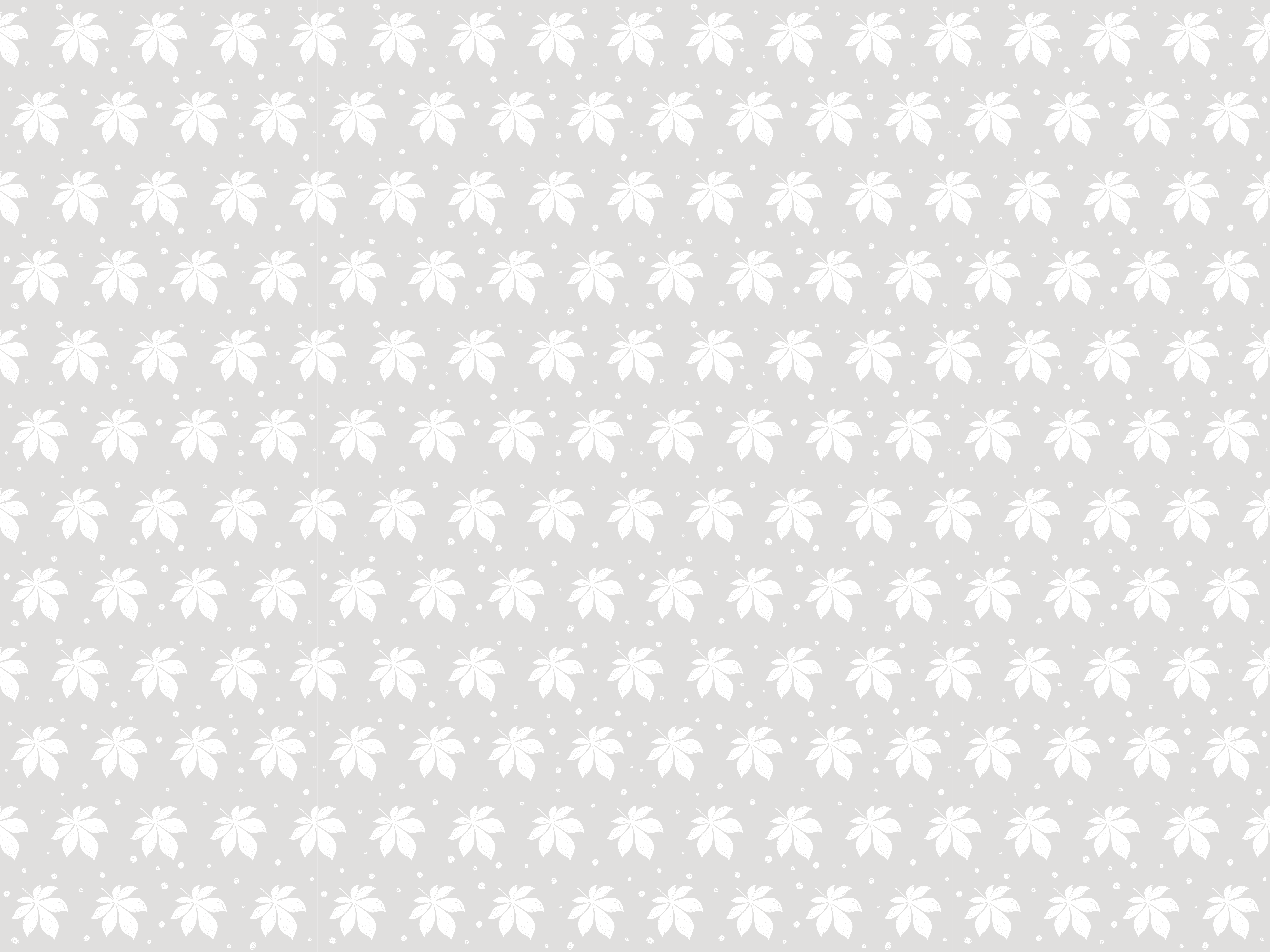 Delikat botanisk element Blomster og planter vinyltæppe - TenStickers