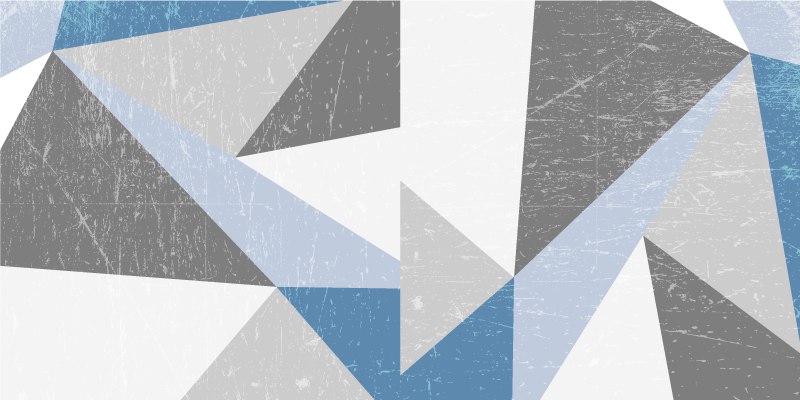 Geometrisk marmor mønster geometriske vinyl tæppe - TenStickers