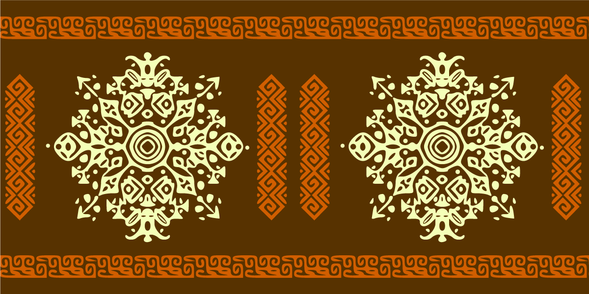 Mandala motiv ensemble mandala vinyl tæppe - TenStickers