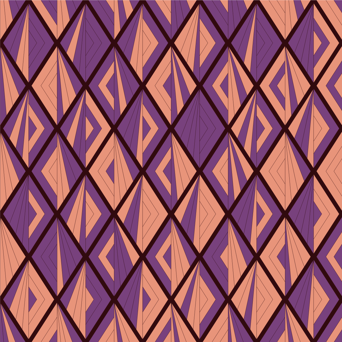 Geometrisk mønster harmoni geometriske vinyl tæppe - TenStickers