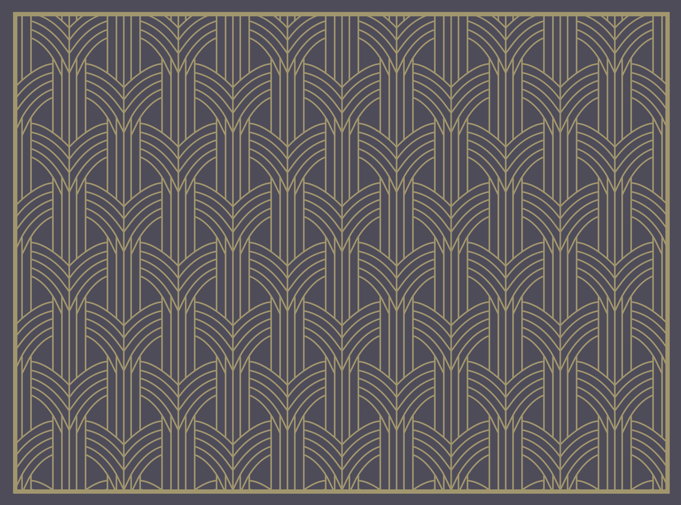 Geometriske tæpper i art deco-stil med geomønster - TenStickers