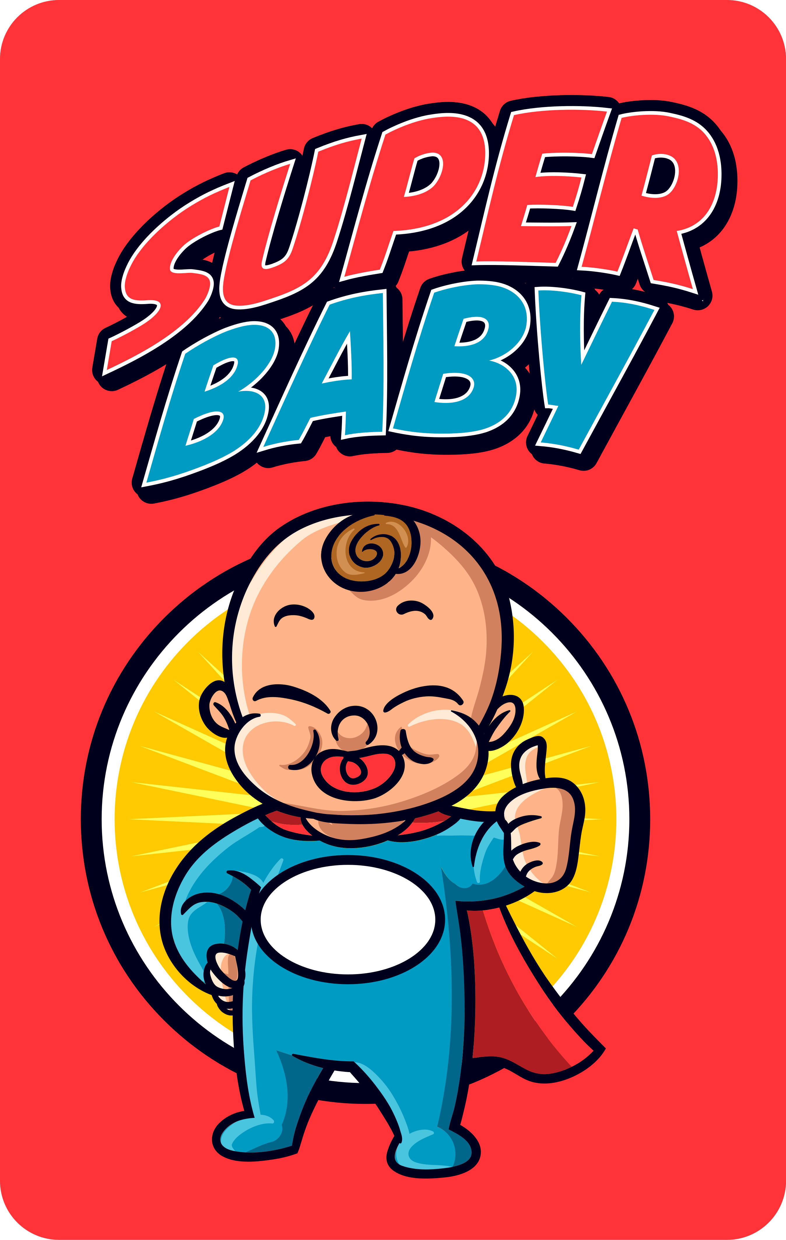 Superhelte babytema vinyltæpper til babyværelse - TenStickers