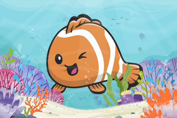 Animeret vandaleventyr tæppe til børneværelse - TenStickers