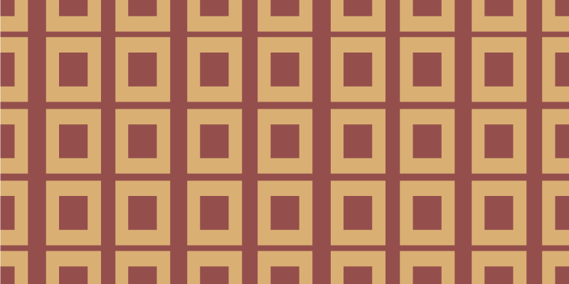 Geometriske firkanter geometriske vinyl tæppe - TenStickers