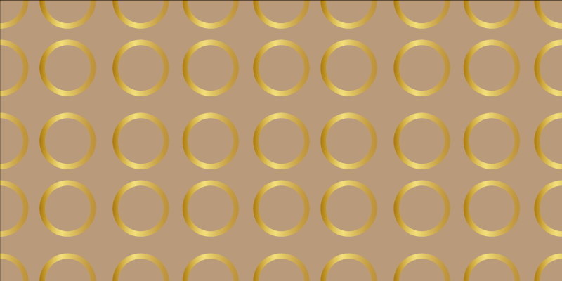 Geometrisk cirkulært mønster stribede vinyl tæppe - TenStickers