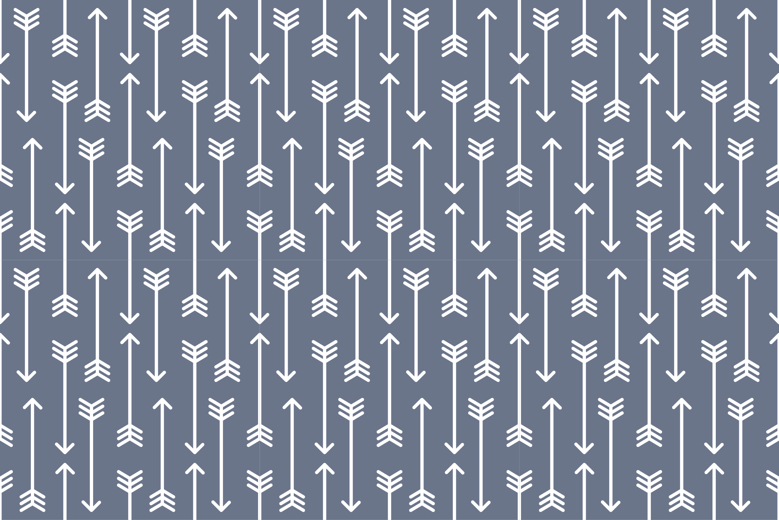 Pilmønstre stribede vinyl tæppe - TenStickers