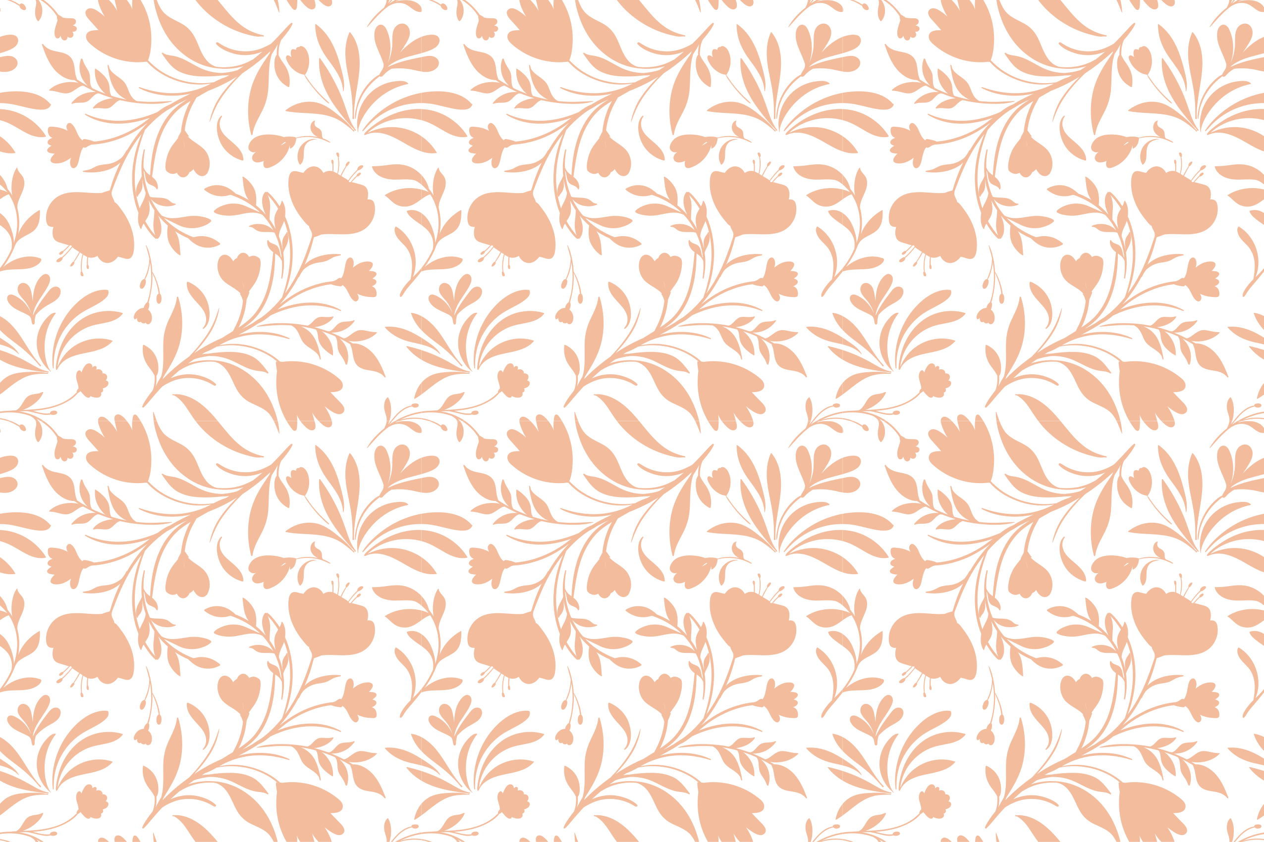 Pink vintage blade mønster blomstertæppe - TenStickers