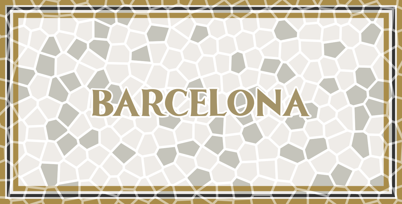 Barcelona romersk mosaik tilpasset vinyl tæppe - TenStickers