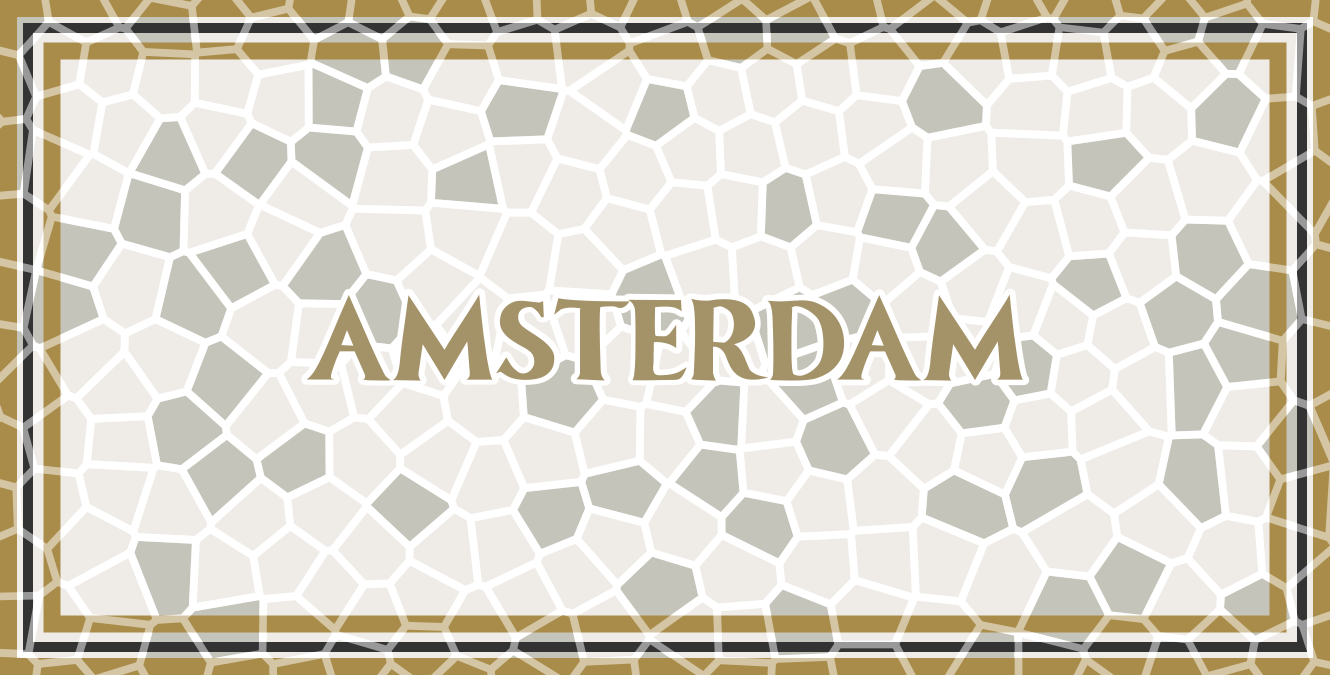 Amsterdam mosaik mosaik vinyl tæppe - TenStickers