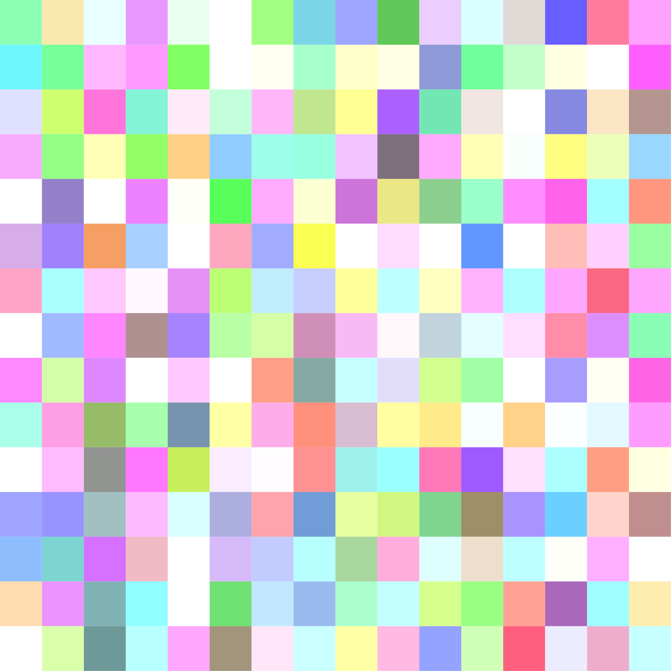 Farverige firkanter pixel mønster geometriske tæpper - TenStickers