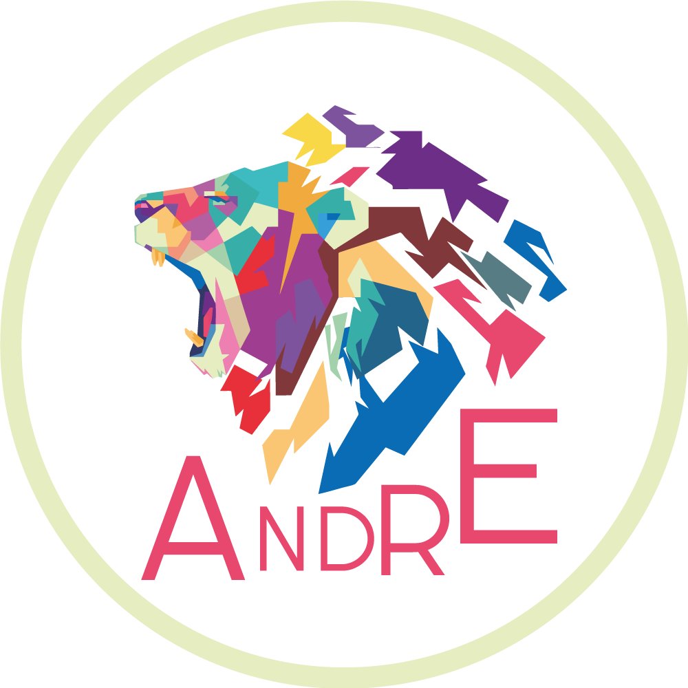 Farverig løve personalisering vinyl tæppe med navn - TenStickers