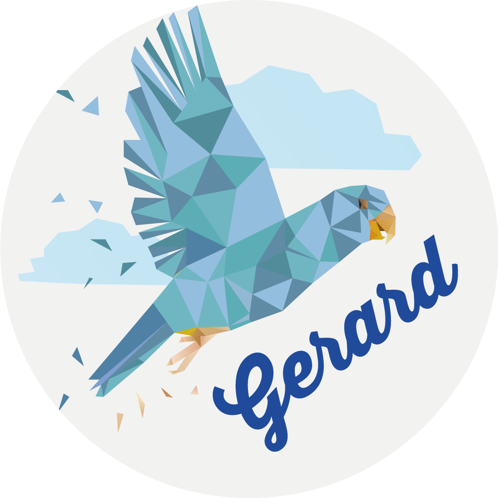 Tilpasset geometrisk ørn vinyl tæppe med navn - TenStickers