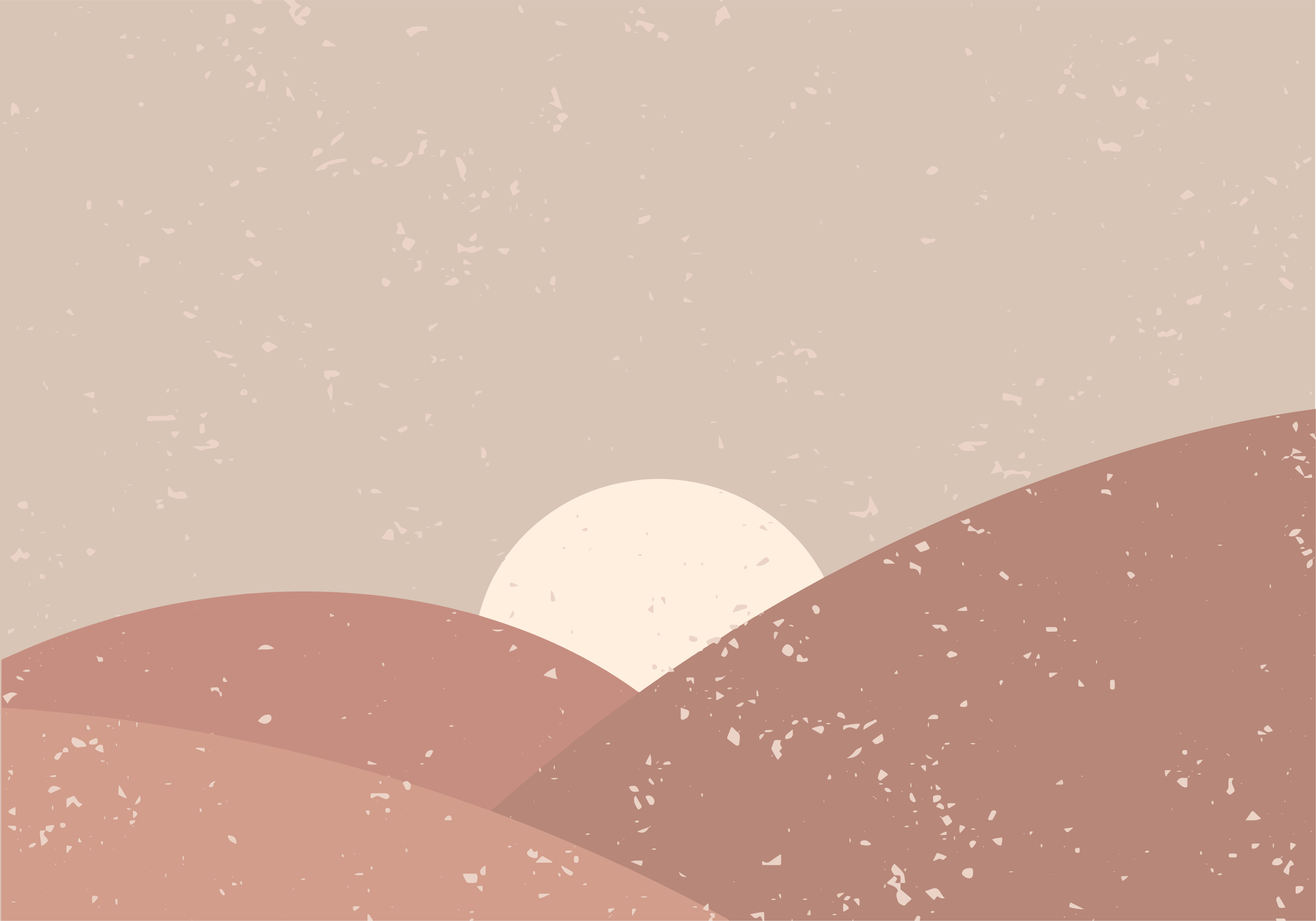 Abstrakt landskab minimalistiske vinyl tæppe - TenStickers