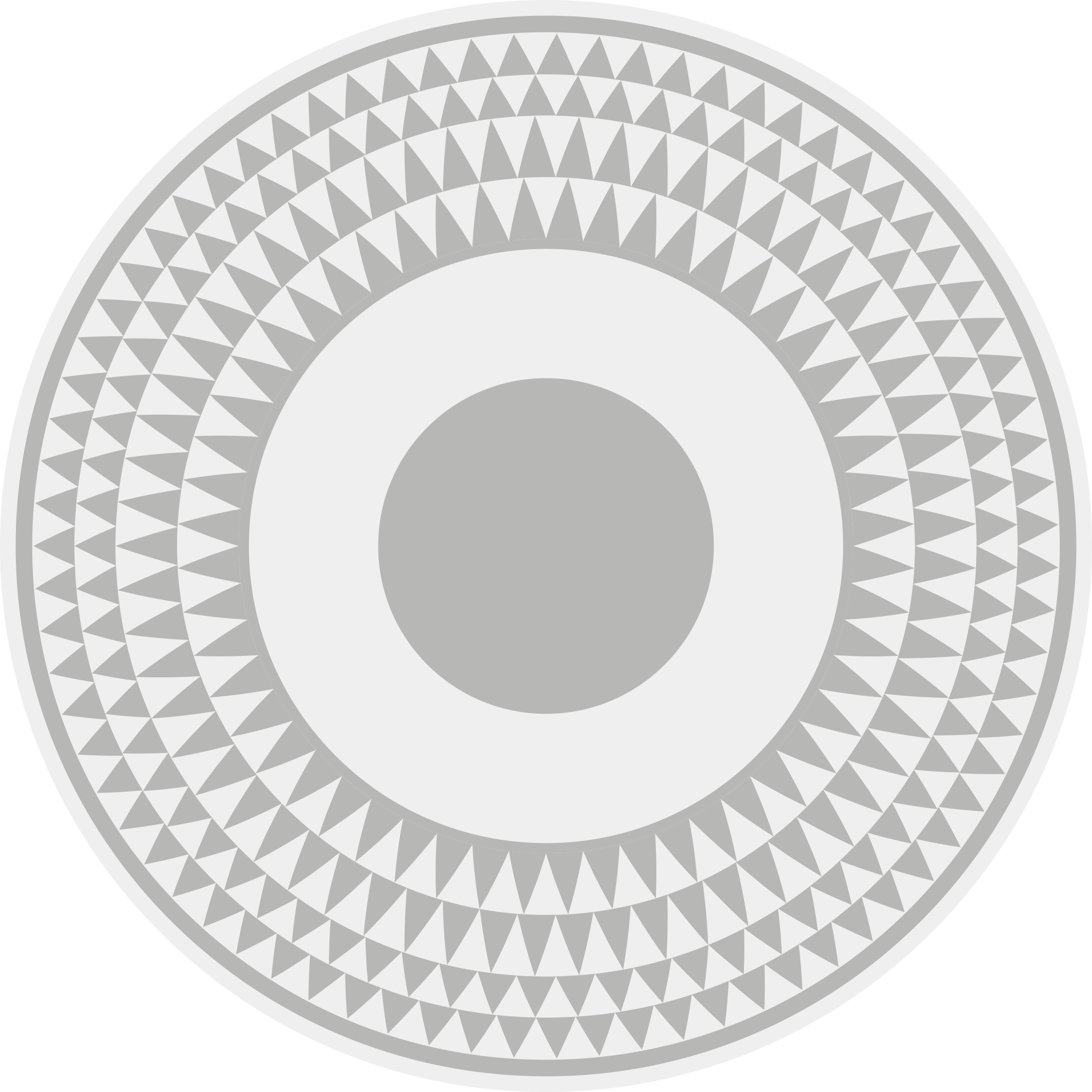 Koncentriske cirkler mønster geometriske vinyl tæppe - TenStickers