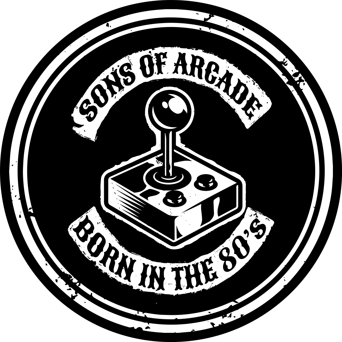 Arkade nostalgi født i 80'erne vinyl tæppe - TenStickers