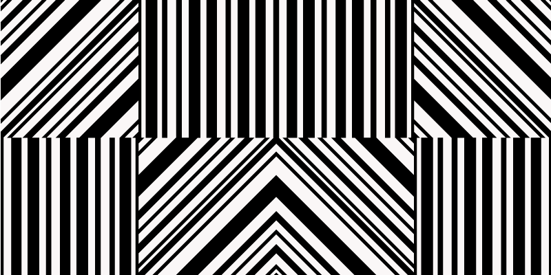 Bold Striped Pattern stribede vinyl tæppe - TenStickers