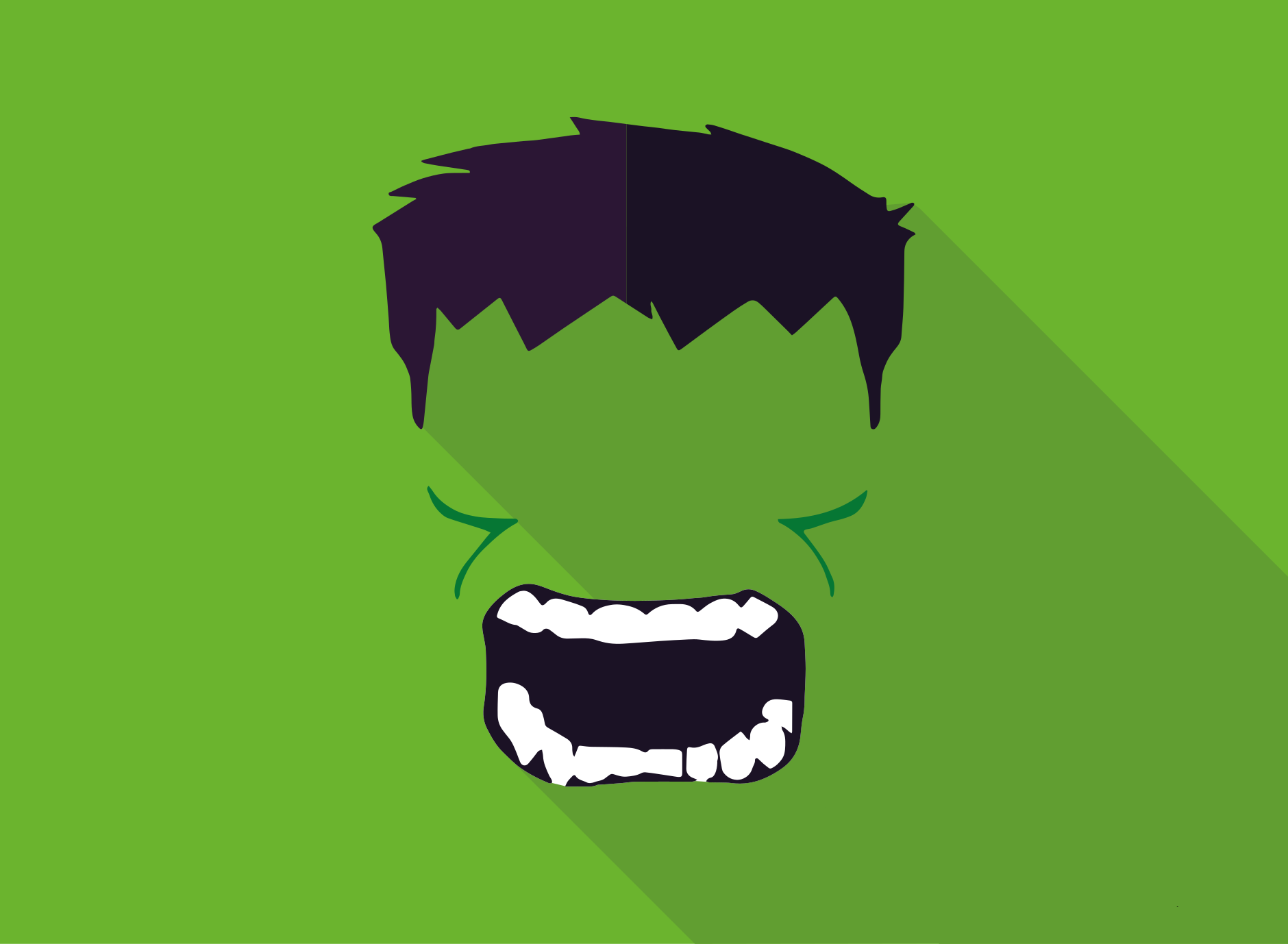 Grøn superhelt tæppe til børneværelse - TenStickers