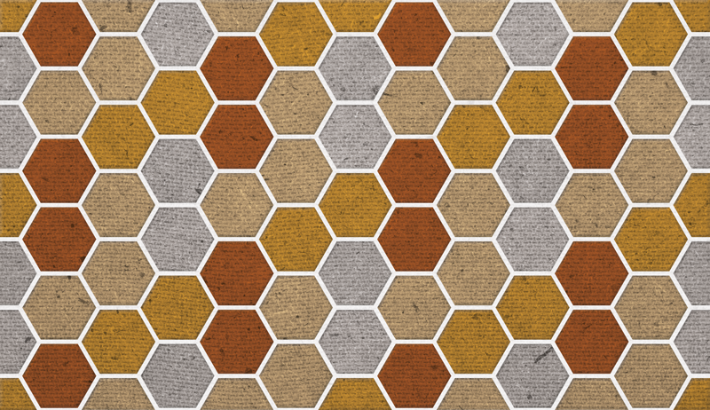 Honeycomb tekstur geometriske vinyltæpper - TenStickers