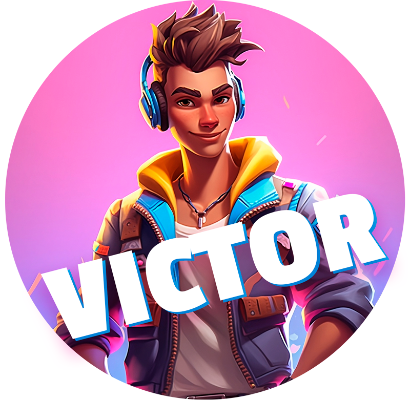 Videospil mandlige karakter vinyl gulv - TenStickers