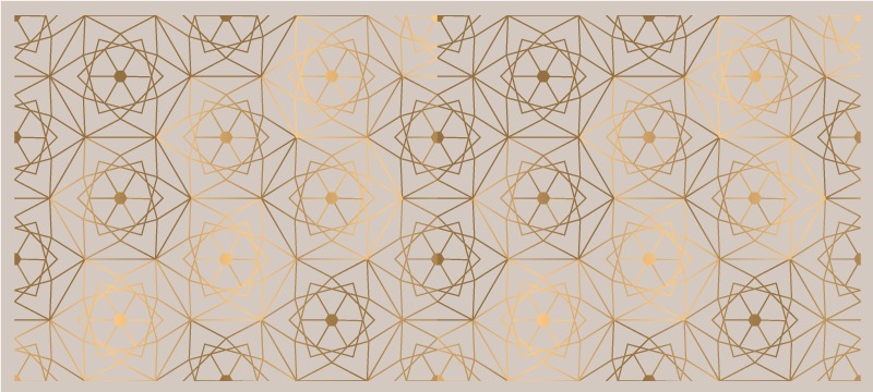 Geometriske Mønster af linjer vinylmåtter - TenStickers