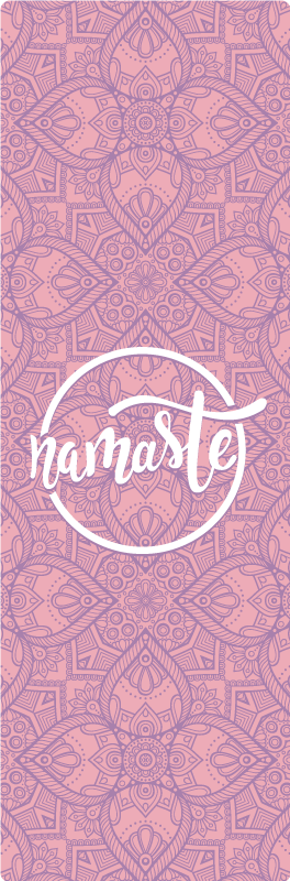 Namaste yoga vinylmåtter med sætninger - TenStickers