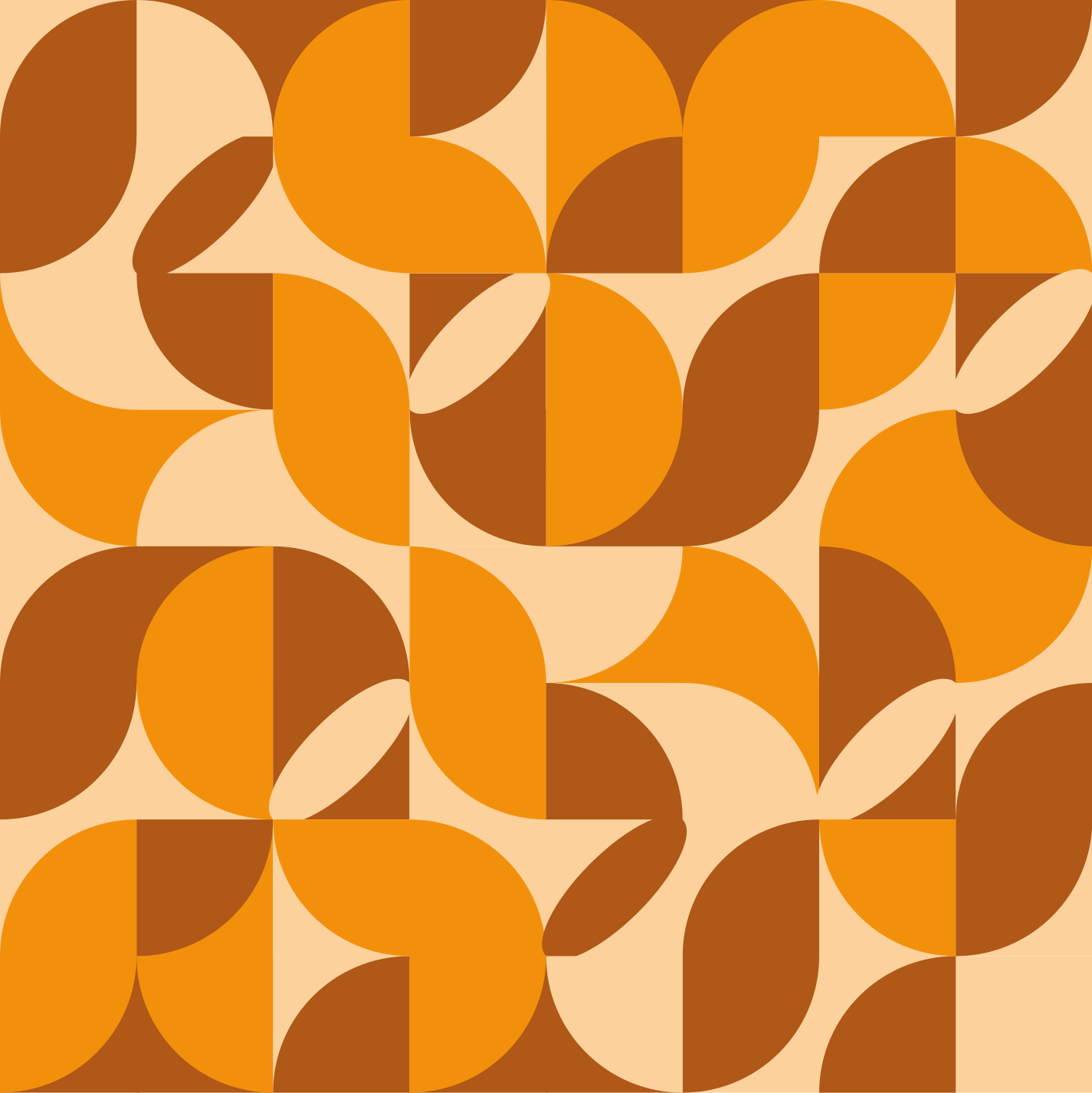 Retro vinyl tæpper til stuen - TenStickers