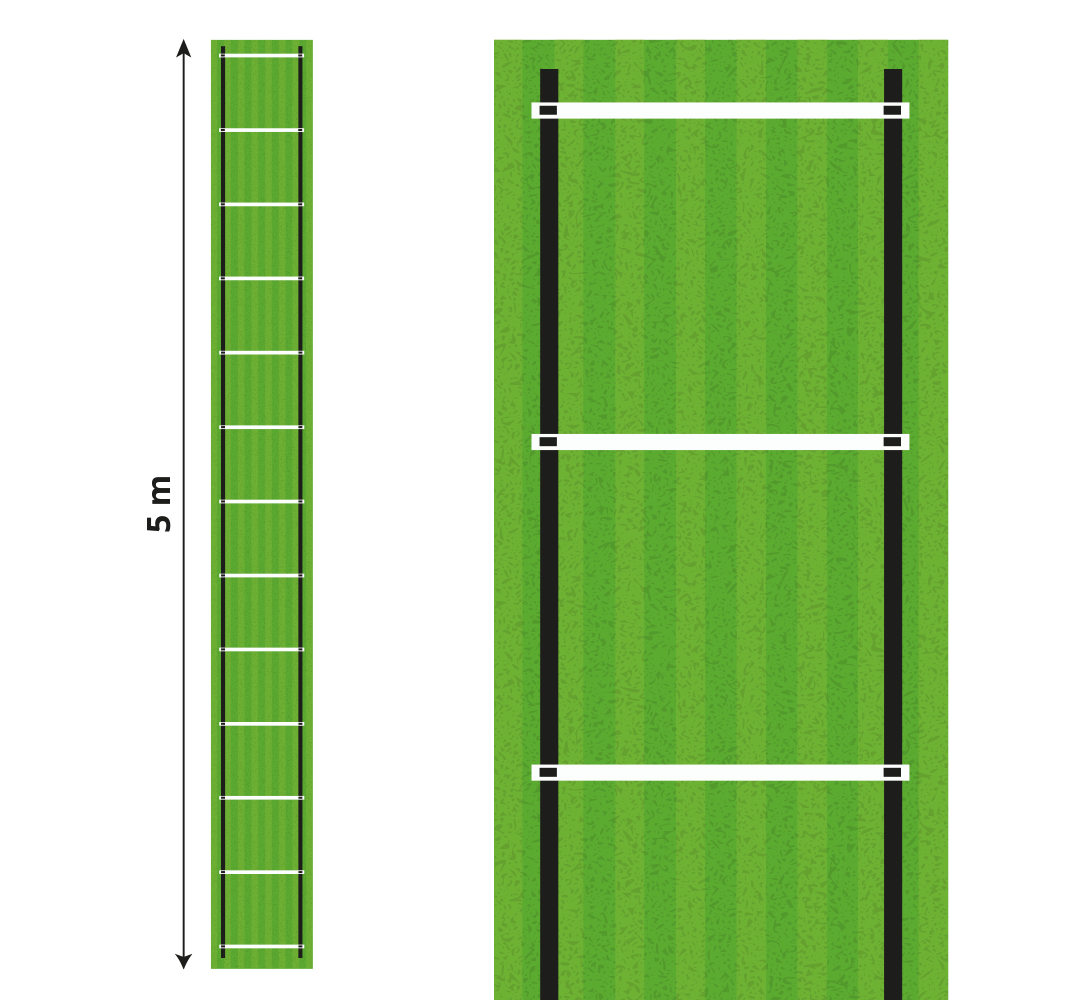 Farttræningsstige 5 meter Vinyltæpper - TenStickers