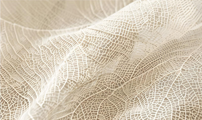 Minimalistiske blade vinyl tæppe beige - TenStickers