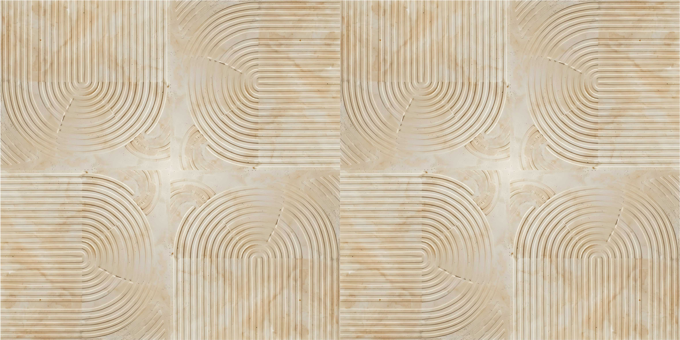 Moderne buer vinyl tæppe beige - TenStickers